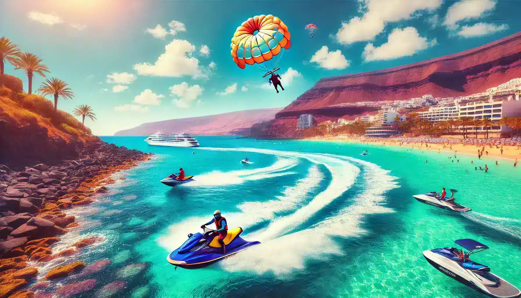 Jet ski et sports nautiques près de chez vous à Mogán
